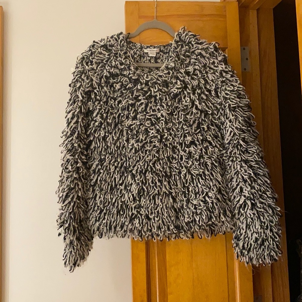 Urban outfitters glamorous shaggy sweater